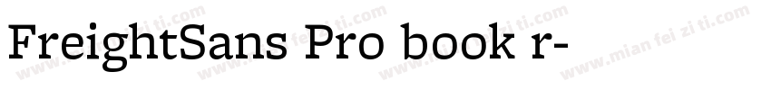 FreightSans Pro book r字体转换